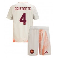 AS Roma Bryan Cristante #4 Auswärts Trikotsatz Kinder 2024-25 Kurzarm (+ Kurze Hosen)